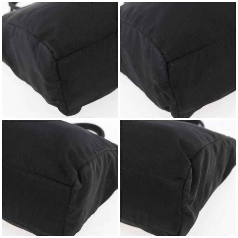 PRADA Hand Bag Nylon Black Silver Auth 153198 - Picture 14 of 16